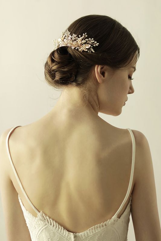 Beautiful Alloy Daily Wear Combs-Barrettes Headpiece with Imitation Pearls