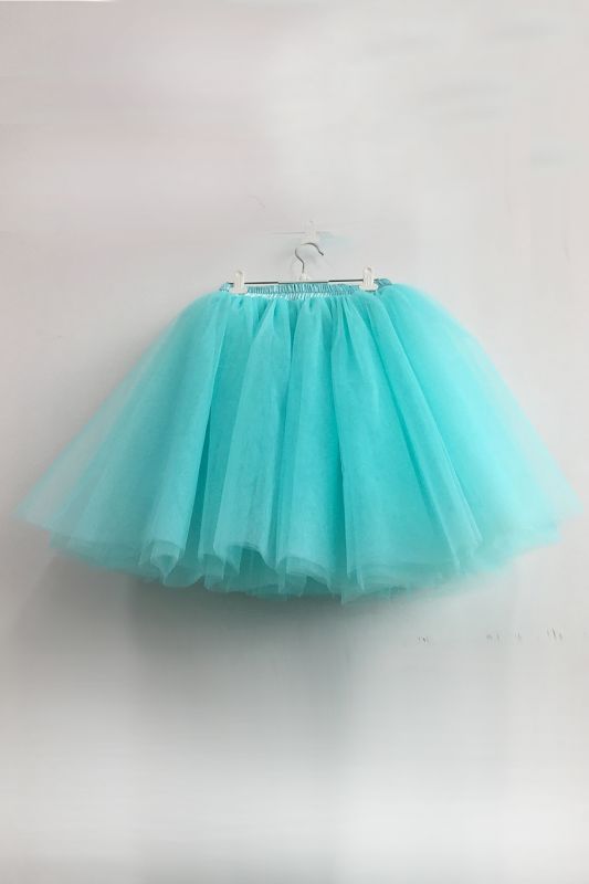 7 Layers Midi Tulle Ball Gown Party Petticoat