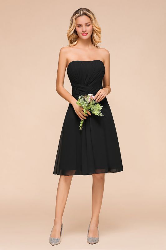 Sleeveless Black Tie Affair Special Occasion Dress Mini Bridesmaid Dress