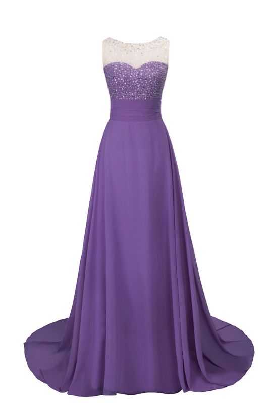 Sweetheart Sleeveless Evening Gown Floor Length with Sweep Train