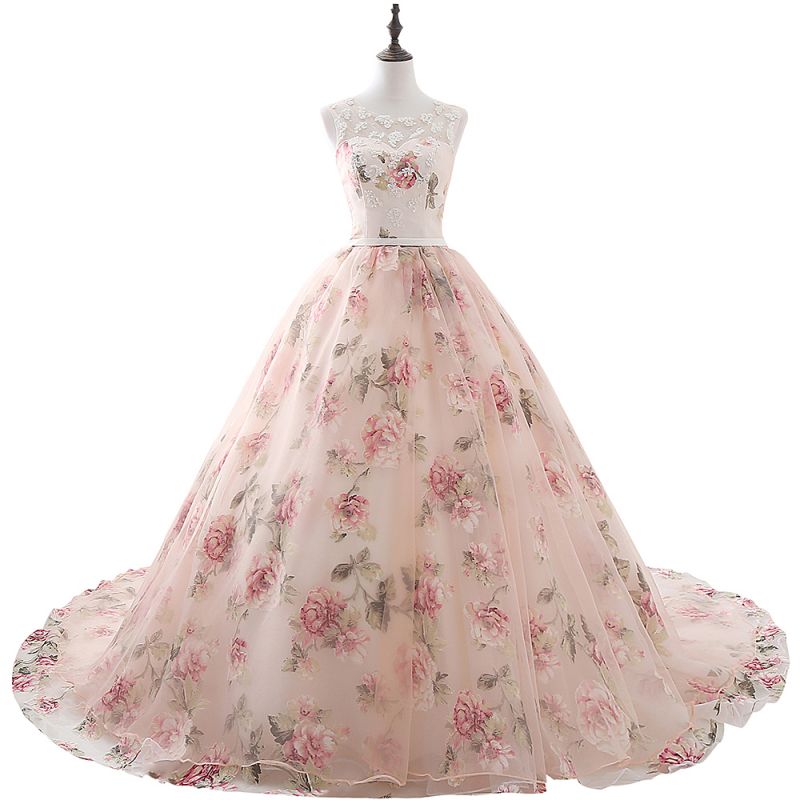 Vintage Organza Ball Gown Sweetheart Evening Dresses