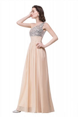 A-line Floor-length Chiffon Evening Dress with Sequined_6