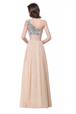 A-line Floor-length Chiffon Evening Dress with Sequined_4