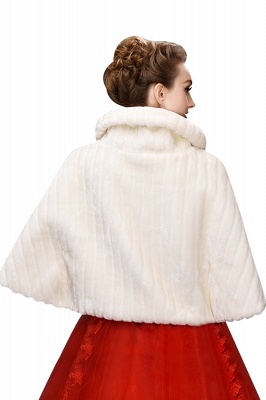Elegant Warm Tulle Ivory Half-Sleeves abrigos casuales con cristal_3