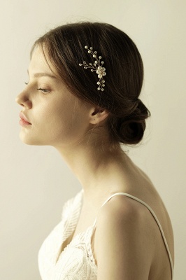 Cute Alloy Daily Wear Hairpins Headpiece with Imitation Pearls_3