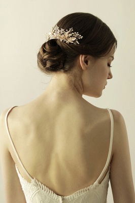 Beautiful Alloy Daily Wear Combs-Barrettes Headpiece with Imitation Pearls_1