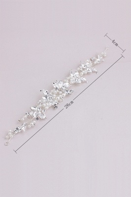 Elegant Alloy ＆Imitation Pearls Special Occasion Hairpins Headpiece with Rhinestone_5