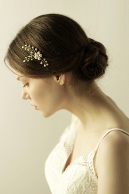 Cute Alloy Daily Wear Hairpins Headpiece with Imitation Pearls_1
