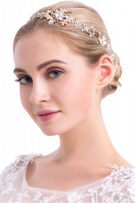Beautiful Alloy ＆Imitation Pearls Special Occasion Hairpins Headpiece with Rhinestone_1