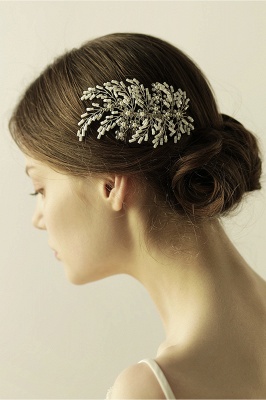 glamourous Alloy Imitation Pearls Special Occasion Combs-Barrettes Headpiece with Rhinestone_8