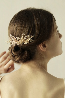 Beautiful Alloy Daily Wear Combs-Barrettes Headpiece with Imitation Pearls_8