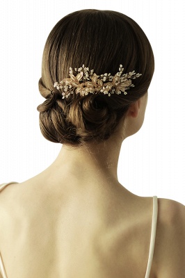Beautiful Alloy Daily Wear Combs-Barrettes Headpiece with Imitation Pearls_4