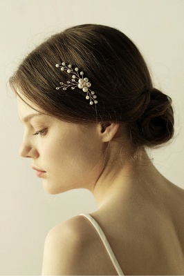 Cute Alloy Daily Wear Hairpins Headpiece with Imitation Pearls_8