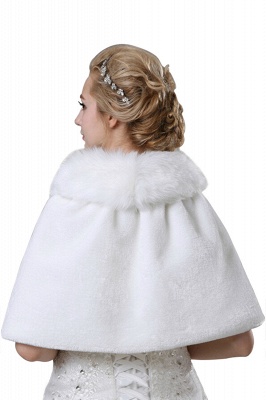 Elegantes abrigos de boda de novia de tul blanco cálido medio mangas_4