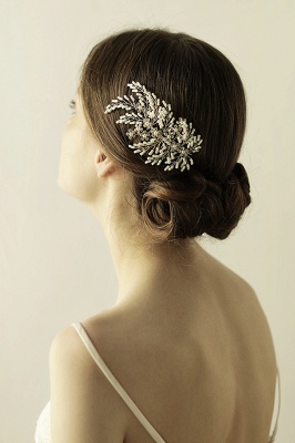 glamourous Alloy Imitation Pearls Special Occasion Combs-Barrettes Headpiece with Rhinestone_2