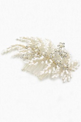 glamour Alloy Imitation Perles Occasion spéciale Combs-Barrettes Headpiece avec strass_10
