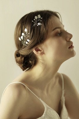Beautiful Alloy Daily Wear Hairpins Headpiece with Imitation Pearls_2