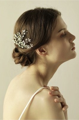 glamourous Alloy Party Combs-Barrettes Headpiece with Crystal_1