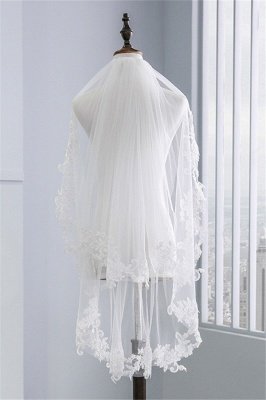 Fashion Tulle Lace Lace Applique Edge 1.7*1.5M Wedding Gloves_2