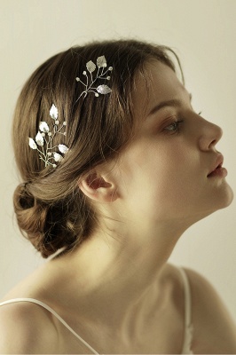 Beautiful Alloy Daily Wear Hairpins Headpiece with Imitation Pearls_5