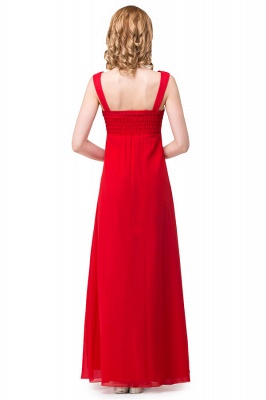 A-line Knee-length V-neck Red Bridesmaid Dresses_7