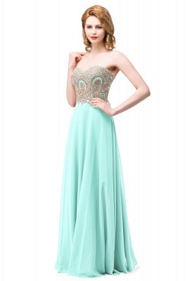A-Line Sweetheart Floor-Length Prom Dresses with Embroidery Beads_4