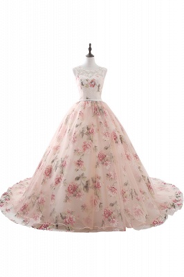 Vintage Organza Ball Gown Sweetheart Evening Dresses_1