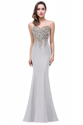 Mermaid Floor-Length Sheer Prom Dresses with Rhinestone Appliques_15