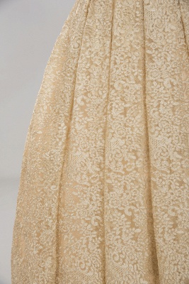 Robe de bal élégante en dentelle de tulle Shaghetti chérie robe de mariée sans manches_10