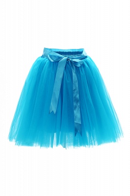 7 Layers Midi Tulle Ball Gown Party Petticoat_10