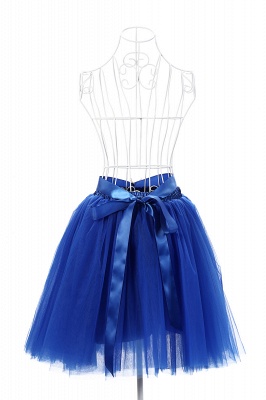 7 Layers Midi Tulle Ball Gown Party Petticoat_21
