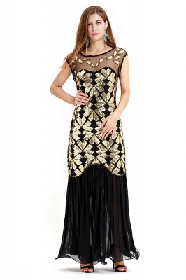 Misshow Retro Sparkly Sequins Evening Maxi Gown 1920s Sleeveless Prom Dress_9