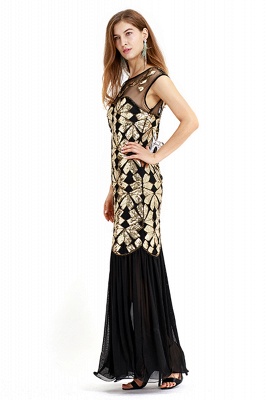 Misshow Retro Sparkly Sequins Evening Maxi Gown 1920s Sleeveless Prom Dress_11