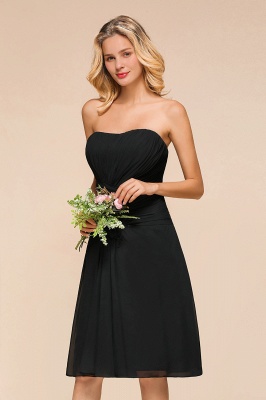 Sleeveless Black Tie Affair Special Occasion Dress Mini Bridesmaid Dress_7