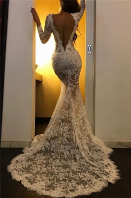 One-Shoulder Ivory Evening Dresses Long 2023 New Mermaid Lace Party Dress_2