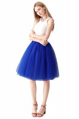 Elastic Stretchy 6 Layers Tulle Short Petticoat_34