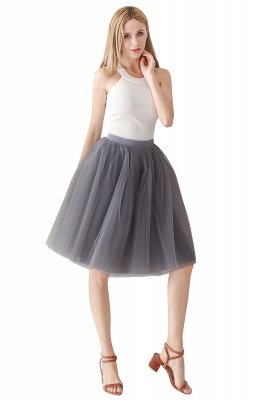 Elastic Stretchy 6 Layers Tulle Short Petticoat_18