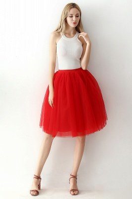 Elastic Stretchy 6 Layers Tulle Short Petticoat_49