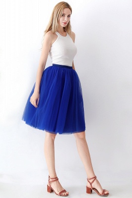 Elastic Stretchy 6 Layers Tulle Short Petticoat_37