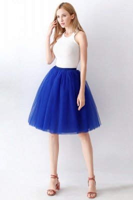 Elastic Stretchy 6 Layers Tulle Short Petticoat_36