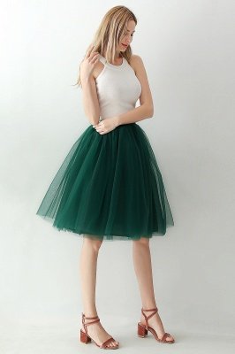 Elastic Stretchy 6 Layers Tulle Short Petticoat_97