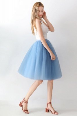 Elastic Stretchy 6 Layers Tulle Short Petticoat_71