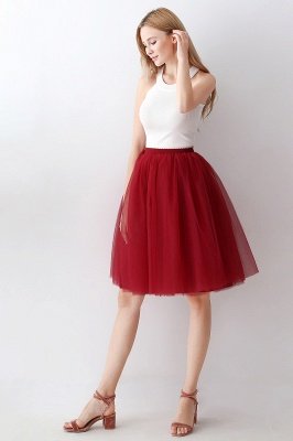 Elastic Stretchy 6 Layers Tulle Short Petticoat_73