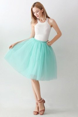 Elastic Stretchy 6 Layers Tulle Short Petticoat_25