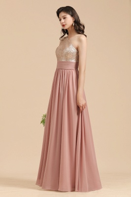 Stylish One Shoulder Sequins Chiffon Evening Party Dress Prom Dress_8