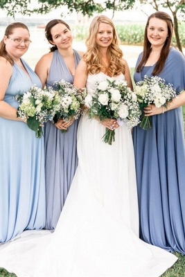 Convertible Dress Long Bridesmaid Dress Multi-way Twist Wrap Dress