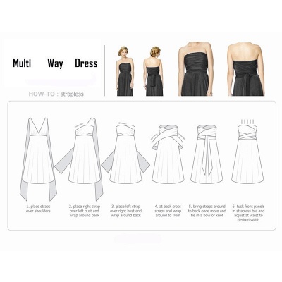 Convertible Dress Long Bridesmaid Dress Multi-way Twist Wrap Dress_23