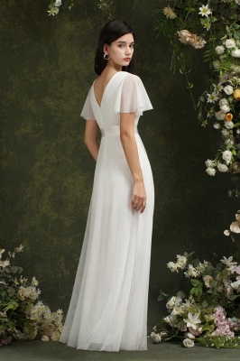 A Line Elegant Illusion Lace Formal Bridesmaid Dress_8