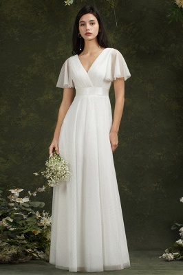 A Line Elegant Illusion Lace Formal Bridesmaid Dress_1
