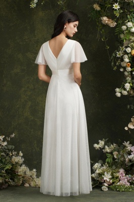 A Line Elegant Illusion Lace Formal Bridesmaid Dress_2
